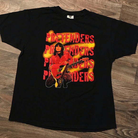 Vintage 9s The Pretenders Rock Band T 